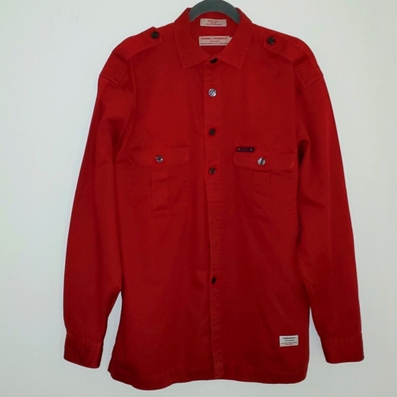 Daniel Cremieux Jeans  Button Down Shirt Red Large - Picture 8 of 9